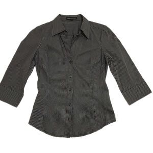 Express Blouse-Black-Stripe